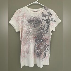 Harley-Davidson Women’s Floral Crewneck Top Runs Small